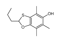 5-hydroxy-4,6,7-trimethyl-2-propyl-1,3-benzoxathiazole structure