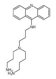 N'-[3-(acridin-9-ylamino)propyl]-N'-(3-aminopropyl)butane-1,4-diamine Structure