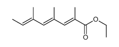 ethyl 2,4,6-trimethylocta-2,4,6-trienoate结构式