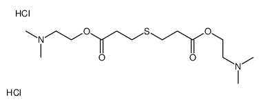 2-(dimethylamino)ethyl 3-[3-[2-(dimethylamino)ethoxy]-3-oxopropyl]sulfanylpropanoate,dihydrochloride结构式