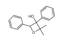 2,2-dimethyl-3,4-diphenyloxetan-3-ol Structure