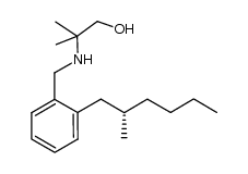 (S)-2-methyl-2-((2-(2-methylhexyl)benzyl)amino)propan-1-ol结构式