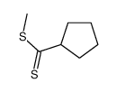 Cyclopentanecarbodithioic acid, methyl ester (9CI) structure