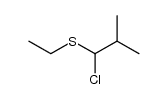 ethyl-(α-chloro-isobutyl)-sulfide结构式
