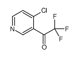 1-(4-chloropyridin-3-yl)-2,2,2-trifluoroethanone结构式