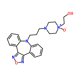 4-(3-(8H-Dibenz(b,f)(1,2,5)oxadiazolo(3,4-d)azepin-8-yl)propyl)-1-piperazineethanol N-oxide Structure