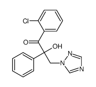 1-(2-chlorophenyl)-2-hydroxy-2-phenyl-3-(1,2,4-triazol-1-yl)propan-1-one Structure