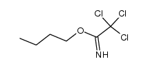 2,2,2-trichloro-acetimidic acid butyl ester结构式