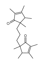 1,3-bis(2,3,4,5-tetramethyl-1-oxocyclopent-2-en-5-yl)propane结构式