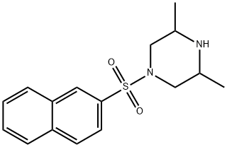 3,5-Dimethyl-1-(naphthalene-2-sulfonyl)-piperazine结构式