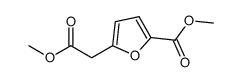 5-methoxycarbonylmethyl-furan-2-carboxylic acid methyl ester Structure