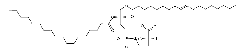 (2S)-2-amino-4-((((R)-2,3-bis((E)-octadec-9-enoyloxy)propoxy)(hydroxy)phosphoryl)oxy)butanoic acid结构式