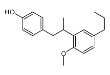 4-[2-(2-methoxy-5-propylphenyl)propyl]phenol结构式