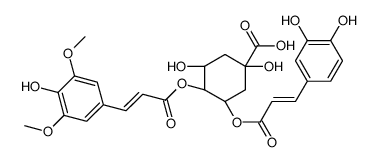 3-caffeoyl-4-sinapoylquinic acid structure
