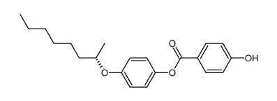 4-Hydroxy-benzoic acid 4-((S)-1-methyl-heptyloxy)-phenyl ester结构式