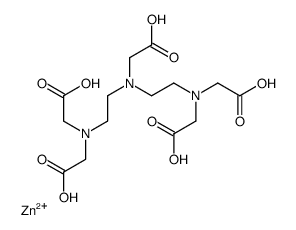 trisodium [N,N-bis[2-[bis(carboxylatomethyl)amino]ethyl]glycinato(5-)]zincate(3-) Structure