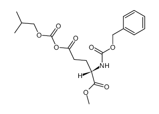 (S)-(S)-4-(((benzyloxy)carbonyl)amino)-5-methoxy-5-oxopentanoic (isobutyl carbonic) anhydride Structure