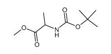 N-Boc-(RS)-alanine methyl ester Structure