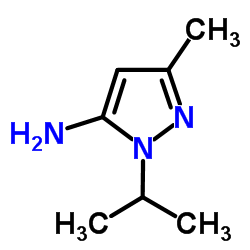 1-Isopropyl-3-methyl-1H-pyrazol-5-amine Structure