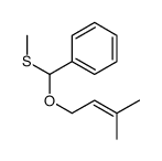 [3-methylbut-2-enoxy(methylsulfanyl)methyl]benzene结构式