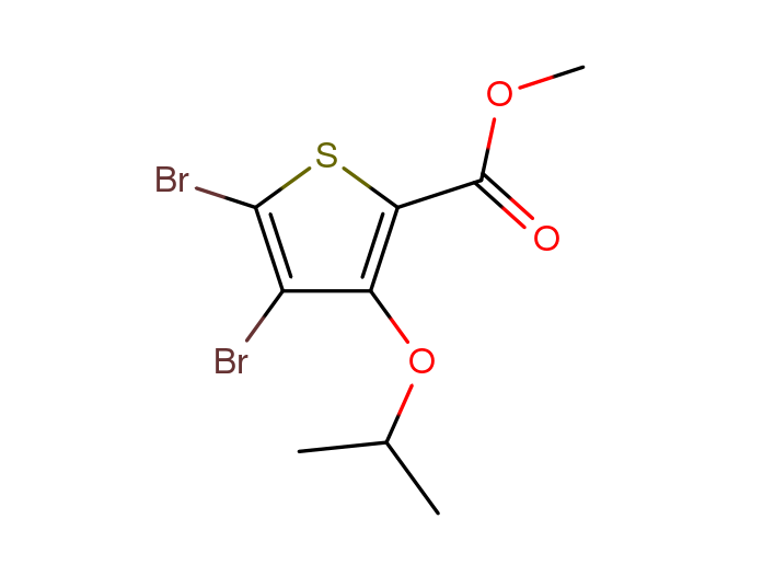 methyl 4,5-dibromo-3-(propan-2-yloxy)thiophene-2-carboxylate picture