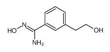 N'-hydroxy-3-(2-hydroxyethyl)benzenecarboximidamide Structure