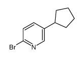 2-bromo-5-cyclopentylpyridine结构式