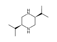 Piperazine, 2,5-bis(1-methylethyl)-, (2S-cis)- (9CI) structure