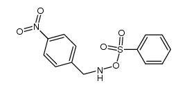 N-(4-nitrobenzyl)-O-(phenylsulfonyl)hydroxylamine, hydrogen salt Structure