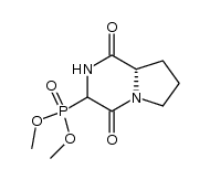 (8αS)-(1,4-dioxo-octahydro-pyrrolo[1,2-a]pyrazin-3-yl)-phosphonic acid dimethyl ester结构式