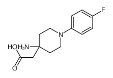 2-(4-AMINO-1-(4-FLUOROPHENYL)PIPERIDIN-4-YL)ACETIC ACID structure