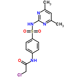 2-Chloro-N-{4-[(4,6-dimethyl-2-pyrimidinyl)sulfamoyl]phenyl}acetamide Structure