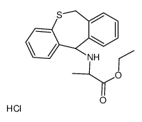 ethyl (2S)-2-(6,11-dihydrobenzo[c][1]benzothiepin-11-ylamino)propanoate,hydrochloride结构式