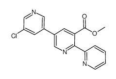 methyl 5’’-chloro-2,2’:5’,3’’-terpyridine-3’-carboxylate Structure