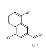 8-bromo-4-hydroxy-7-methylnaphthalene-2-carboxylic acid Structure
