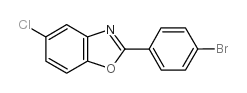 2-(4-bromophenyl)-5-chloro-1,3-benzoxazole结构式