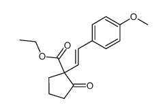 ethyl 1-<2-(E)-p-methoxystyryl>-2-oxycyclopentanecarboxylate Structure