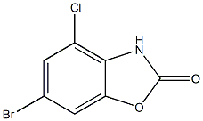 6-Bromo-4-chloro-3H-benzooxazol-2-one Structure