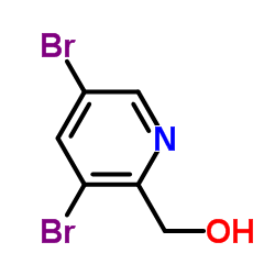 3,5-二溴吡啶-2-甲醇结构式