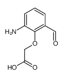 (2-Amino-6-formylphenoxy)acetic acid Structure
