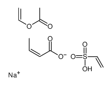 sodium,(E)-but-2-enoic acid,ethenesulfonate,ethenyl acetate Structure