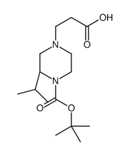 3-[(3R)-4-[(2-methylpropan-2-yl)oxycarbonyl]-3-propan-2-ylpiperazin-1-yl]propanoic acid结构式