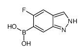 5-fluoro-1H-indazol-6-yl-6-boronic acid Structure