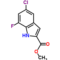 Methyl 5-chloro-7-fluoro-1H-indole-2-carboxylate picture