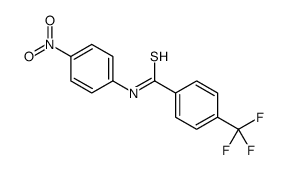 N-(4-nitrophenyl)-4-(trifluoromethyl)benzenecarbothioamide结构式