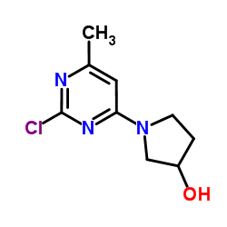 1-(2-Chloro-6-methyl-4-pyrimidinyl)-3-pyrrolidinol结构式