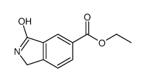 Ethyl 3-oxoisoindoline-5-carboxylate结构式