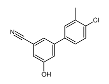3-(4-chloro-3-methylphenyl)-5-hydroxybenzonitrile结构式