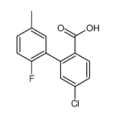 4-chloro-2-(2-fluoro-5-methylphenyl)benzoic acid结构式