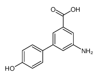 3-amino-5-(4-hydroxyphenyl)benzoic acid结构式